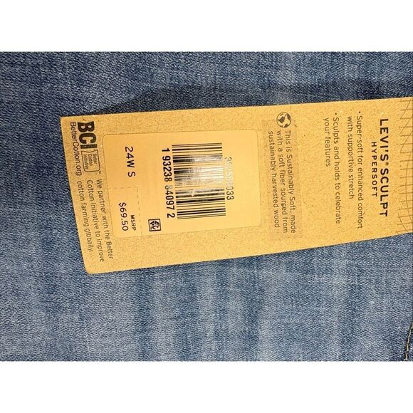 Levi’s 711 Skinny Women’s Jeans Size 24W S NWT - Picture 8 of 8